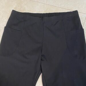 Ayrtight  Black Large Legging Pants Ankle Zips
